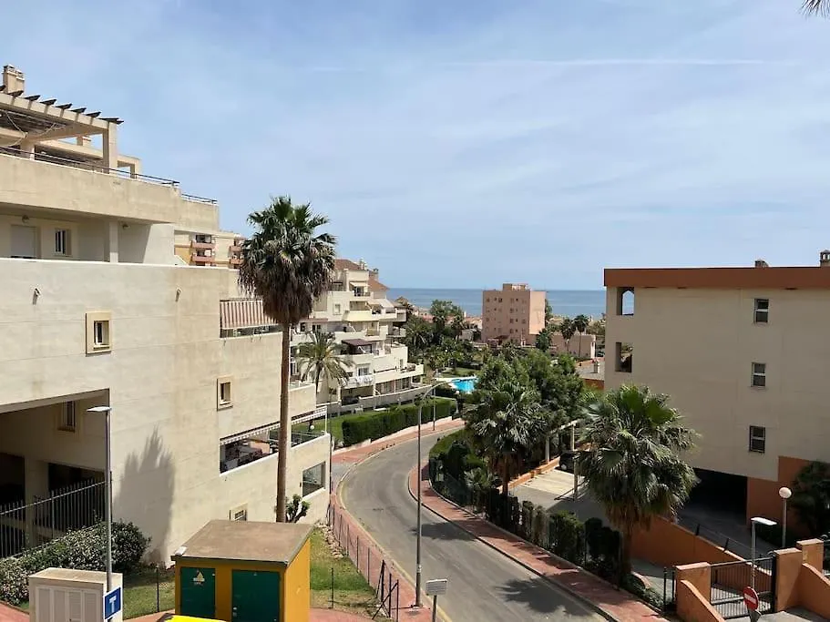Apartmán Benalmadena Costa Malaga Apartamento Muy Acogedor Con Vistas Al Mar Terraza Gigante Para Verano E Invierno Parking
